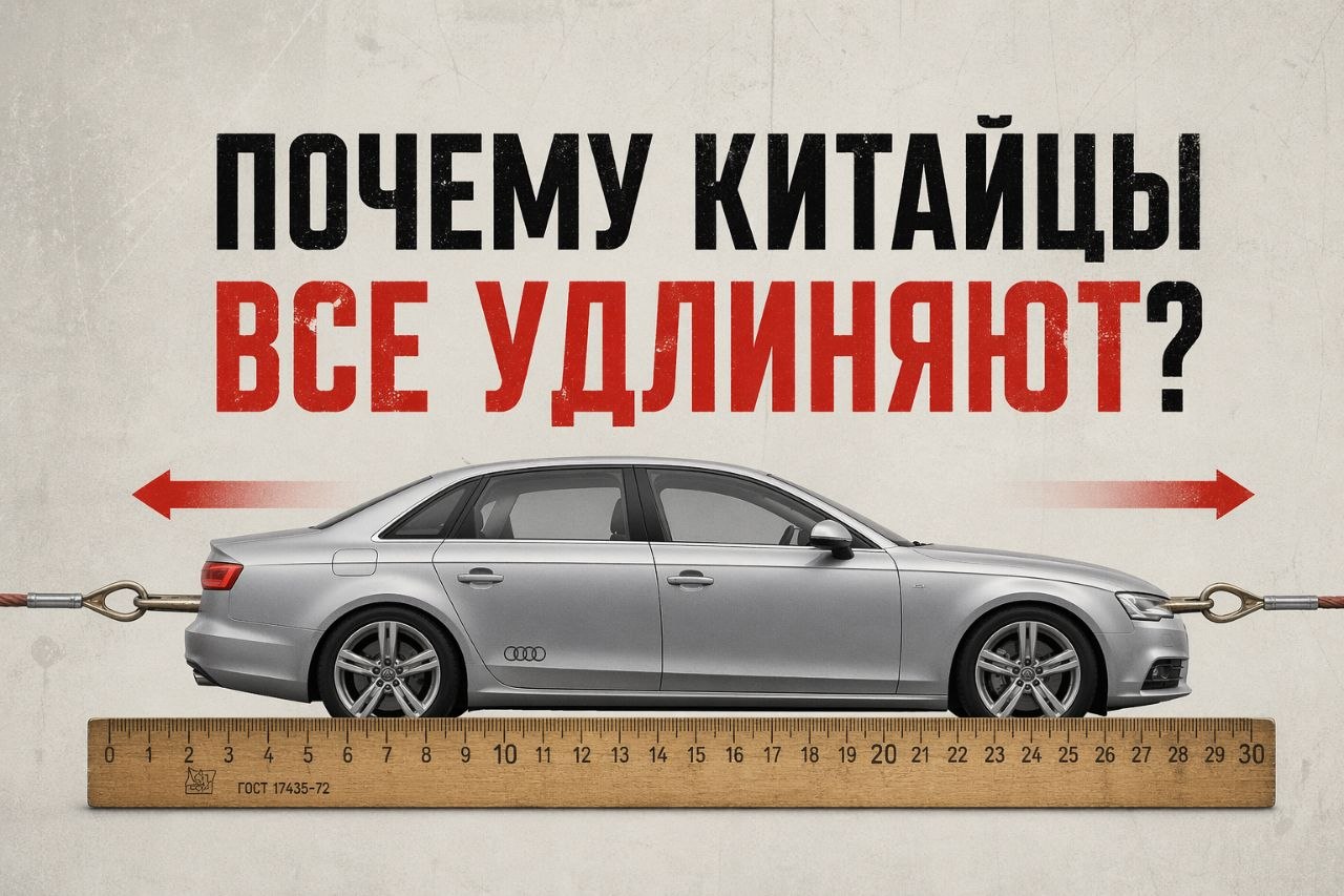 Откуда вообще взялась эта шиза растягивать машины? В Китае успешный человек сам баранку не крутит —…