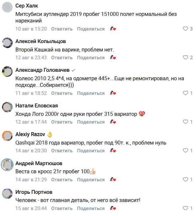 1:0 — В ПОЛЬЗУ ВАРИАТОРА